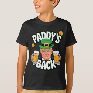 Paddy's Back Funny Trump St. Patrick’s Day Shamroc T-Shirt
