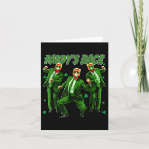 Paddys Back Funny Trump St Patricks Day Irish Sham Card