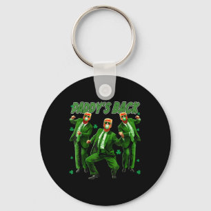 Paddys Back Funny Trump St Patricks Day Irish Sham Key Ring