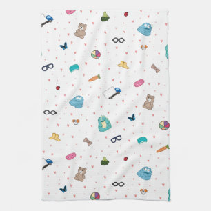 Paddy's favourites tea towel - art by Irina Kolb