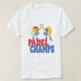 Padel Champs   Retro Cartoon Sports High 5 T-Shirt