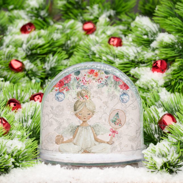 Padel Christmas Snow Globe – A Holiday Padel Angel (Christmas)