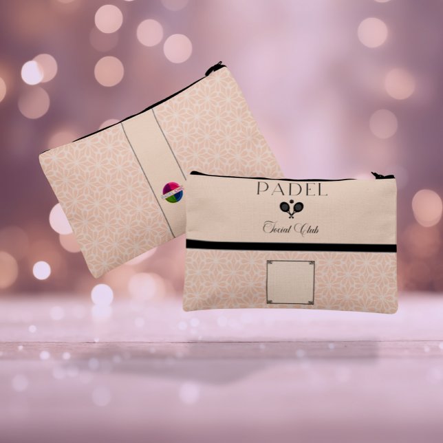 Padel Cosmetic Bag - Social Club Beige Black (Creator Uploaded)