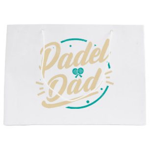 Padel Dad Platform Tennis Paddleball Padel Large Gift Bag