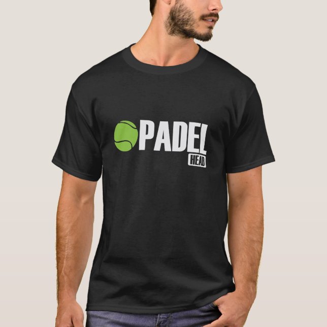 Padel Head Tennis Sport und Ball T-Shirt (Front)