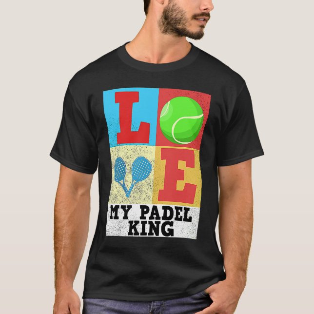 Padel Paddle King Prince Vintage Racket Racquet Lo T-Shirt (Front)