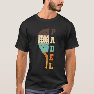 Padel Paddle Tennis Racquet Ball Colours T-Shirt