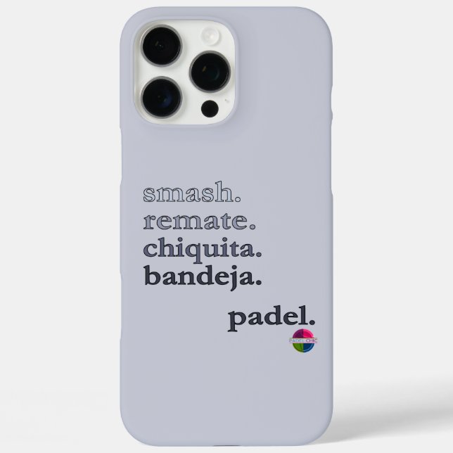 Padel Phone Case-Personalise Word Vibe Black Grey Case-Mate iPhone Case (Back)