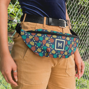 Padel Rackets Pattern with Initial Bum Bags