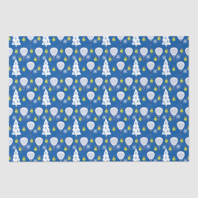 🎾🎄 Padel Smashing Christmas Tissue Paper (Front)