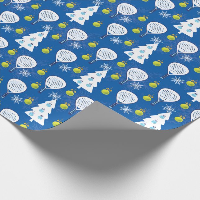 🎾🎄 Padel Smashing Christmas Wrapping Paper (Corner)