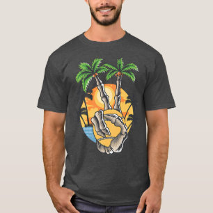 Padel Tennis Ball Goth Skeleton Hand Halloween Pal T-Shirt