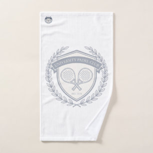 Padel Tennis Club Aesthetic Custom Name Bag Tag Hand Towel