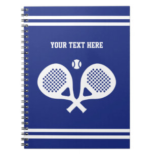 Padel tennis note book gift for player or coach