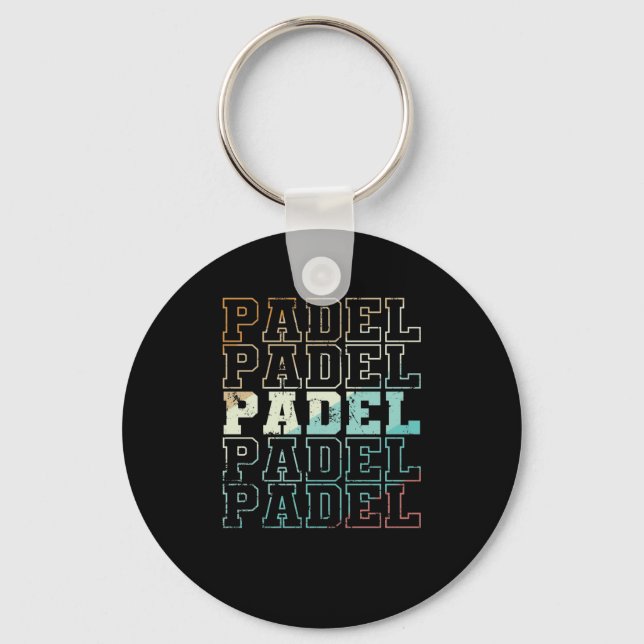 Padel Tennis Sport und Ball Key Ring (Front)