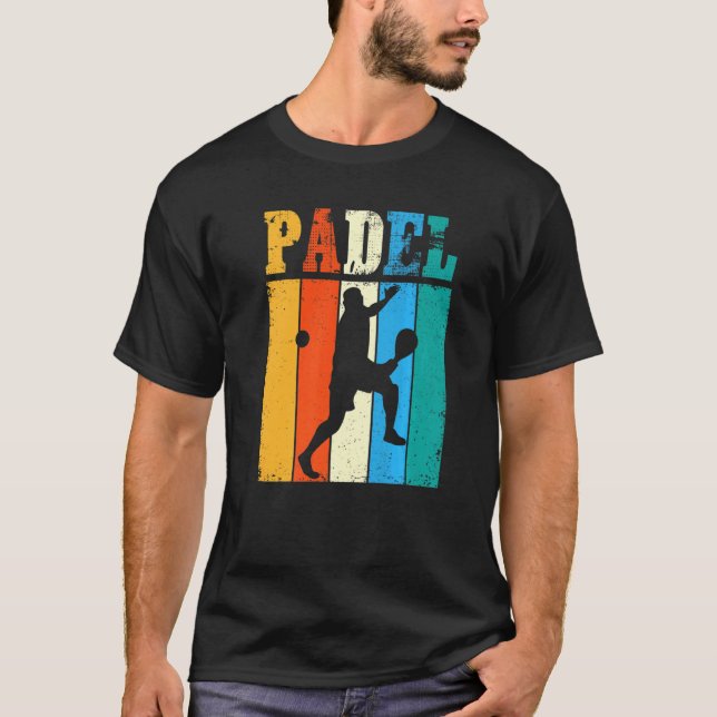 Padel  Vintage Padel Player  Paddling  Paddler T-Shirt (Front)