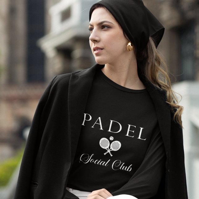 Padel Women’s T-Shirt – Padel Social Club Black Tri-Blend Shirt (Creator Uploaded)