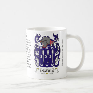 Padilla Family Coat of Arms mug
