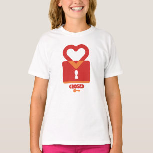 PADLOCK OPEN CLOSED HEART BY MASANSER PIXELAT T-Shirt