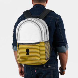 Padlock - printed backpack
