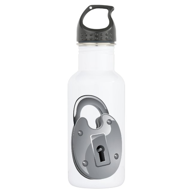 Padlock Water Bottle (Front)