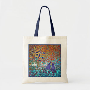 Padre Island Texas Sailboat and Sun Tote Bag