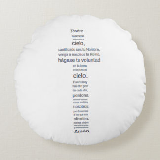Padre nuestro round cushion
