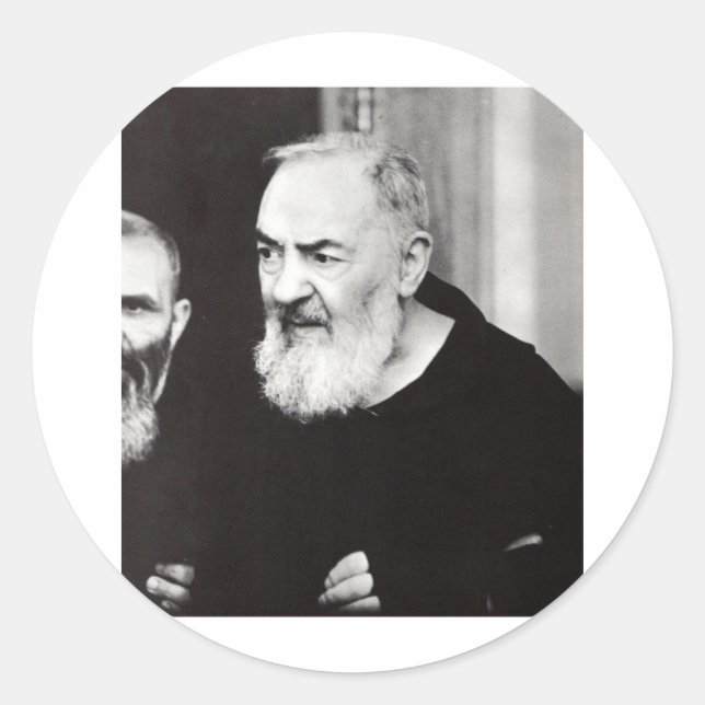Padre Pio 102.jpg Classic Round Sticker (Front)