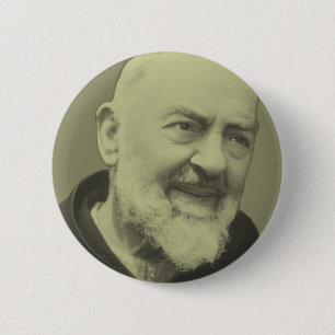 Padre Pio of Pietrelcina 6 Cm Round Badge
