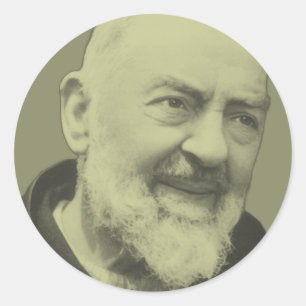 Padre Pio of Pietrelcina Classic Round Sticker