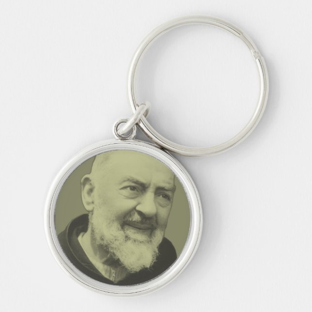 Padre Pio of Pietrelcina Key Ring (Front)