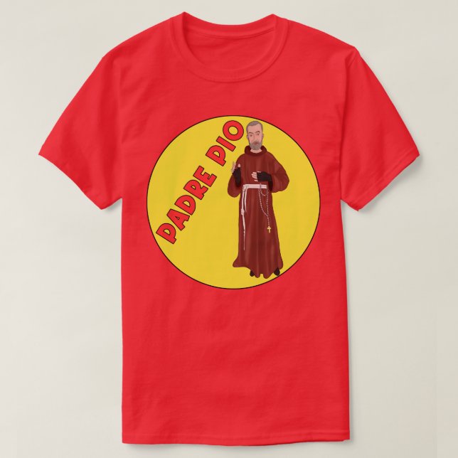 Padre Pio T-Shirt (Design Front)