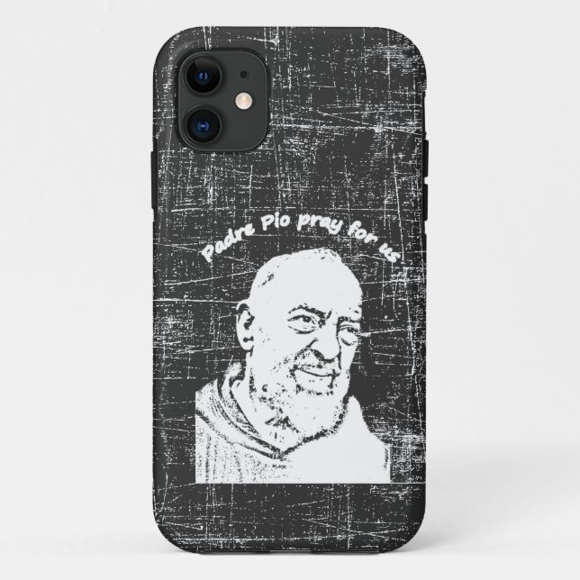 Padre Pio T-Shirt Case-Mate iPhone Case (Back)