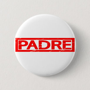 Padre Stamp 6 Cm Round Badge