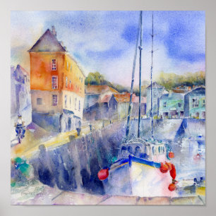 Padstow Habour Poster