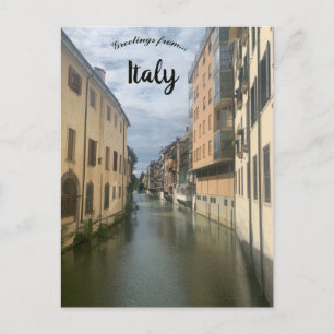 Padua River Italy Postcard