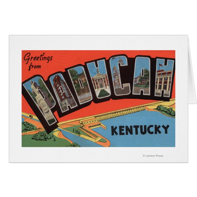 Paducah, Kentucky - Large Letter Scenes (Front Horizontal)