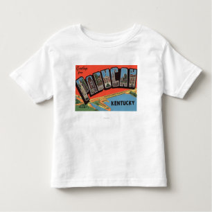 Paducah, Kentucky - Large Letter Scenes Toddler T-Shirt