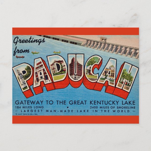 Paducah KY Greeting Postcard (Front)
