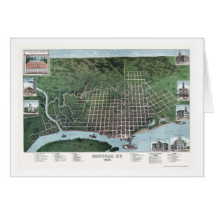 Paducah, KY Panoramic Map - 1889