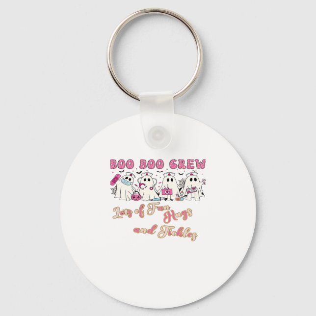 Paediactric Nurse Fun Halloween Design Essential T Key Ring (Front)