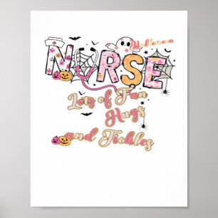 Paediactric Nurse Fun Halloween Design Essential T Poster