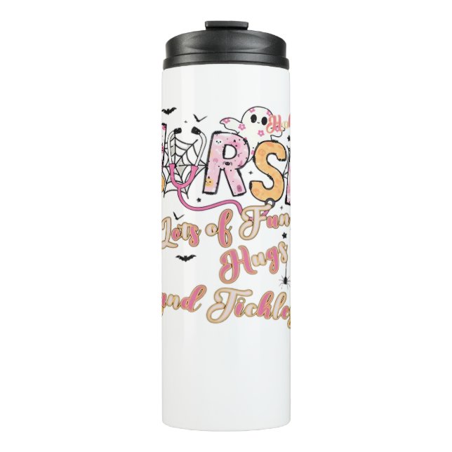 Paediactric Nurse Fun Halloween Design Essential T Thermal Tumbler (Front)