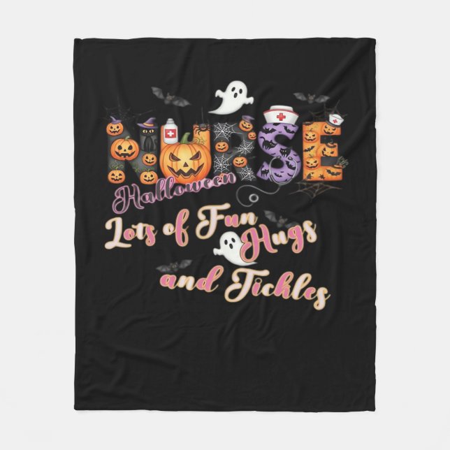 Paediactrics Nurse Fun Halloween Design Essential  Fleece Blanket (Front)