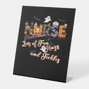 Paediactrics Nurse Fun Halloween Design Essential Pedestal Sign