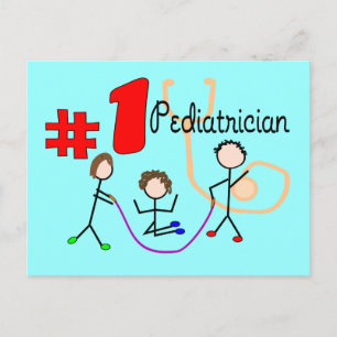 Paediatrician #1 Adorable Kids Design Gifts Postcard
