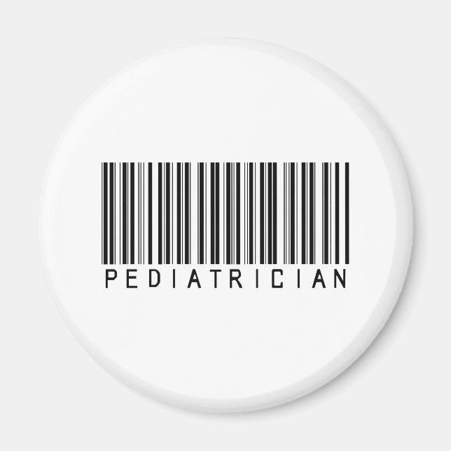 Paediatrician Bar Code Magnet (Front)