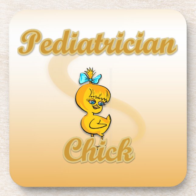Paediatrician Chick Coaster (Front)