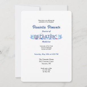 Paediatrician Graduation Invitation