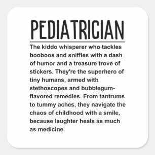 Paediatrician  square sticker